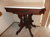 1800s Parlor table w/ marble top