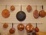 Variety of copperware