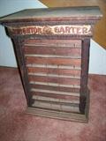 Antique Brighton Garter Advertising Cabinet