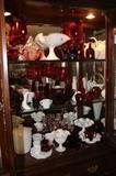 Fenton, Silver Crest, Ruby Red, Milk Glass