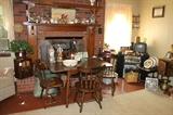 Drop Leaf Table with 4 Chairs,