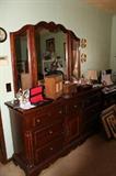 Mahogany Triple Dresser and Mirror
