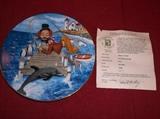 RED SKELTON SAUCER WITH COA