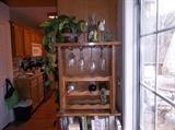 WINE RACK AND CONTENTS