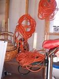 SOME OF SEVERAL 100 & 200 FT EXTENSION CORDS