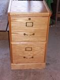 OAK FILING CABINET