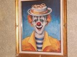 AUTOGRAPHED RED SKELTON PAINTING