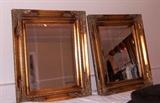 MATCHED PAIR BEVELED MIRRORS