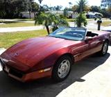1988 Corvette Convertible with Clear Title in great running order with new rag top, new tires, and new inside door panels. Needs a little cosmetic work. 