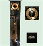 Lovely Vintage Dykstra Glass Grandfather Clock in Excellent Working Order