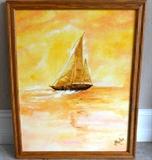 Signed Oil Painting J. Martson 76?