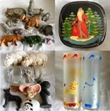 Rhino Collection including Baccarat, Russian Box and Vintage Carnival Glasses