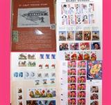 Small sample of the large amount of stamps