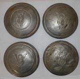 Old V8 Dog Dish Hub Caps