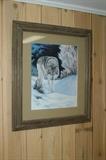 Framed Wolf Print