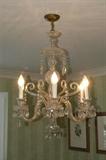Antique Glass Chandelier 