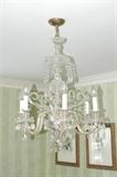 Antique Glass Chandelier 