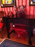                              ornate Asian table