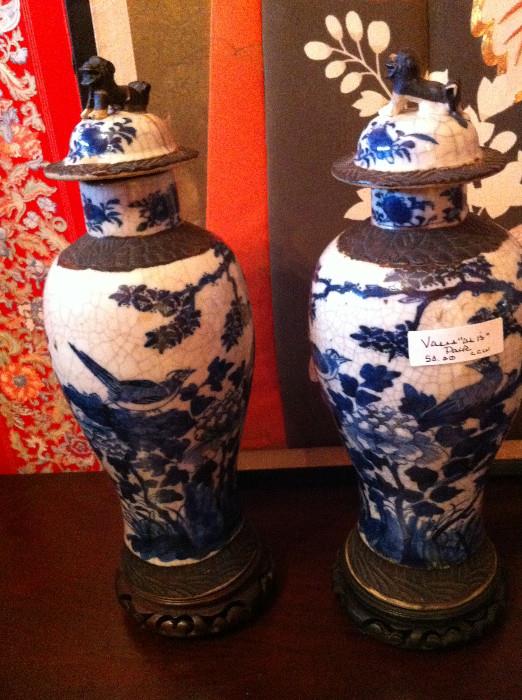                                     pair of vases