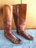 NICE CARMEL BROWN COLOR LEATHER BOOTS
