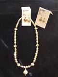KHAKI COLOR FRESH WATER PEARLS AND STERLING SILVER CREATIONS BY MICHELLE.