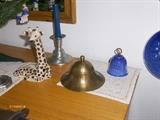 Giraffe is Red Wing Commemerative & Brass item is Roycroft Ink Well
