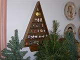 Hallmark Miniature Ornaments in Tree shaped Shadowbox