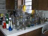 Approx. 40 kerosene lamps, both large & mini's.