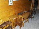 Various small pieces of furniture