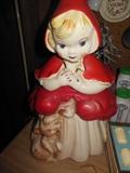 Red Riding Hood Cookie Jar. Markings #405
