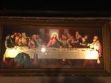 Vintage Lighted Last Supper Picture