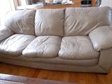 LEATHER CREAM SOFA
