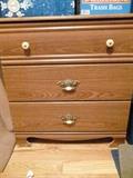 OAK 3 DRAWER CHEST
