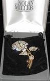 The Nolan Miller Glamour Collection Crystal Rose Brooch