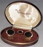 1980's Vintage "Mr. Executive" Cufflinks & Tie Tac