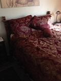 RUSTIC QUEEN BED AND MATTRESS
