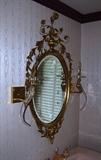 DESIGNER OVAL GOLD MIRROR