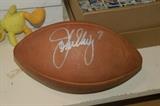 John Elway signed football