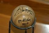 Wood Baseball signed by Bo Jackson