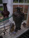 these metal pieces are great. The vase is about 36" tall