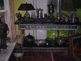 This is the matching table. Note the great looking pair of art deco lamps