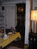 The most spectacular grandfather clock I have ever seen! It is old, as is almost everything in this house