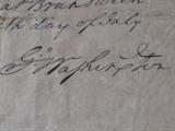 General George washingtons Signature at the top of this document