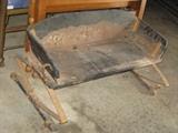 Spring wagon seat in good condition primitive.