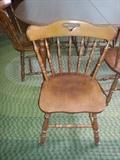 Bentwood chair on of 6 with dining table