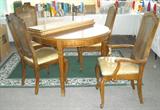 dining table 4 chairs 3 leafs will seat 8