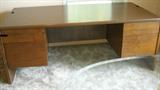 laarge walnut executive desk