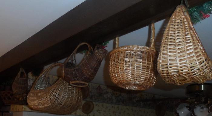 Baskets! Lots of baskets upstairs and downstairs.