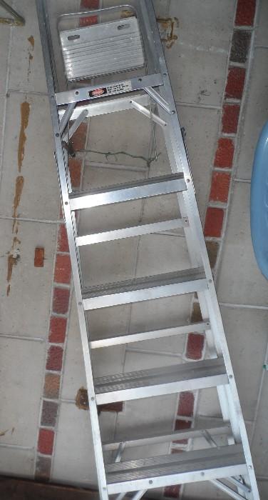 Ladder, metal.