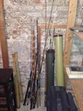 Vintage Fishing Poles, Rods, and Reels